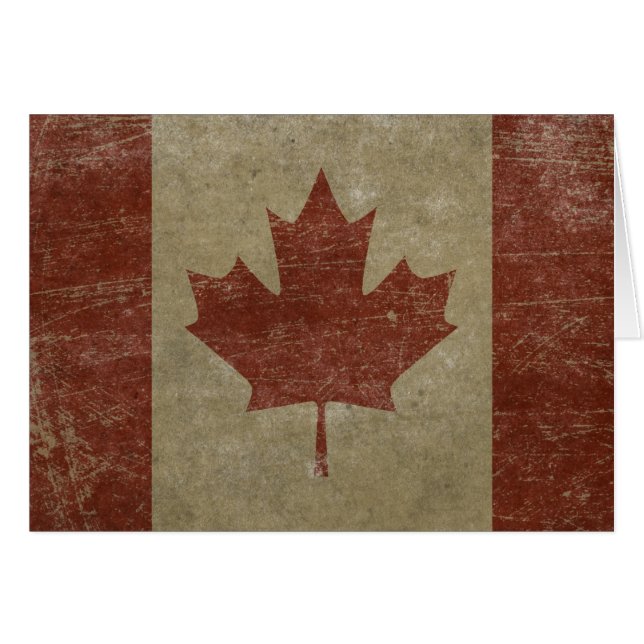 Drapeau vintage du Canada (Devant horizontal)