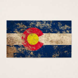 Drapeau Vintage du Colorado d'âge rude