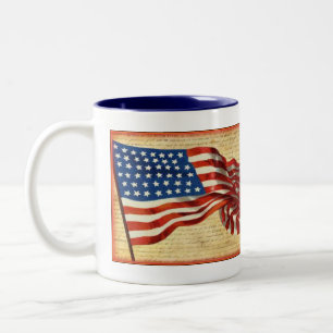 Drapeau Vintage patriotique Mug