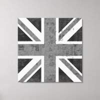 Drapeau vintage Royaume-Uni toile enveloppée