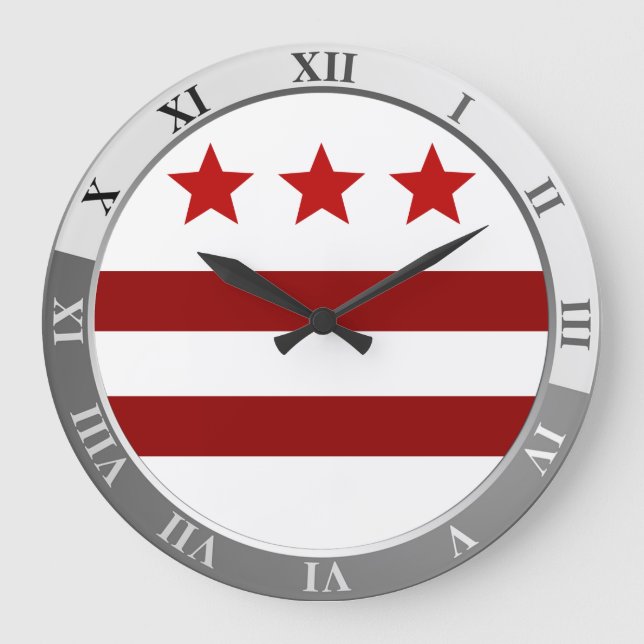 Drapeau Washington D.C. Grande horloge (Recto)
