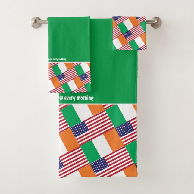 DRAPEAUX AMÉRICAINS IRLANDAIS | Écriture chrétienn (En situation)