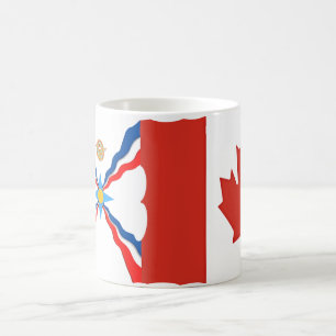 Drapeaux canadiens assyriens Mug