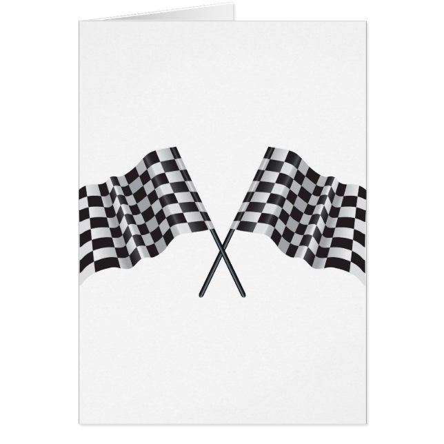 drapeaux croisés checkered (Devant)