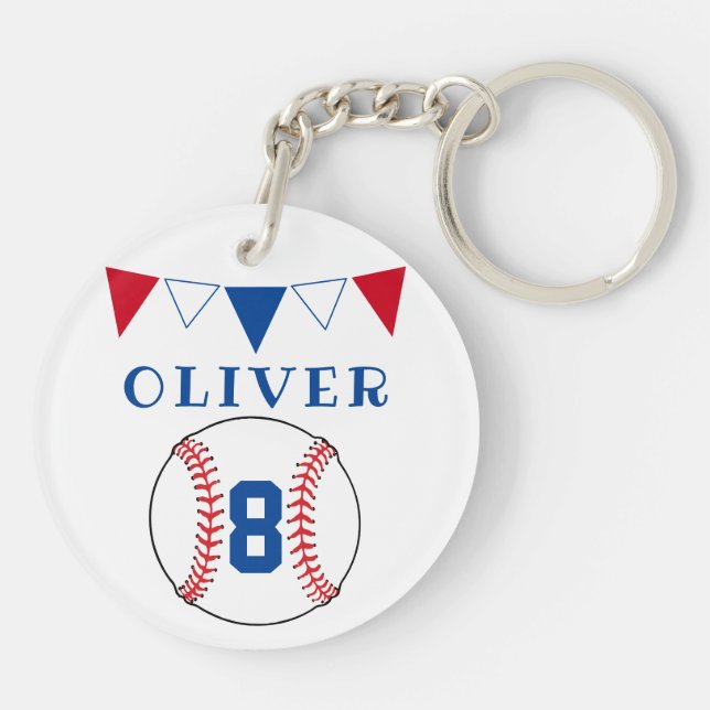 Drapeaux de baseball Ball Bunting Anniversaire de  (Dos)