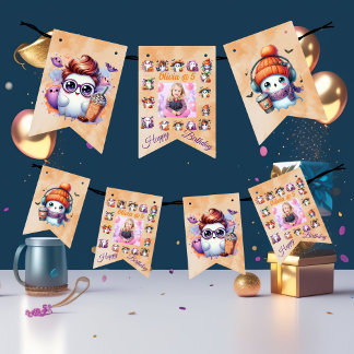 Drapeaux de Bunch Ghost pour enfants Anniversaire