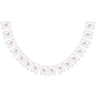 Drapeaux de Bunting pour l'anniversaire de la vach