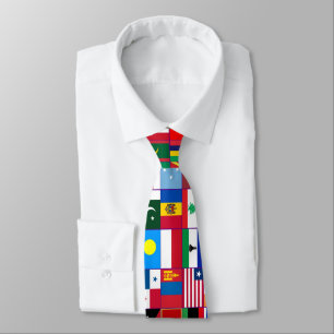 Drapeaux de la cravate mondiale