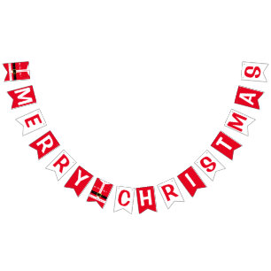 Drapeaux de Noël Père Noël Cadeau Joyeux Noël