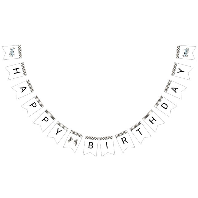 Drapeaux de rabattement Retro Blue Race Car (Tout)