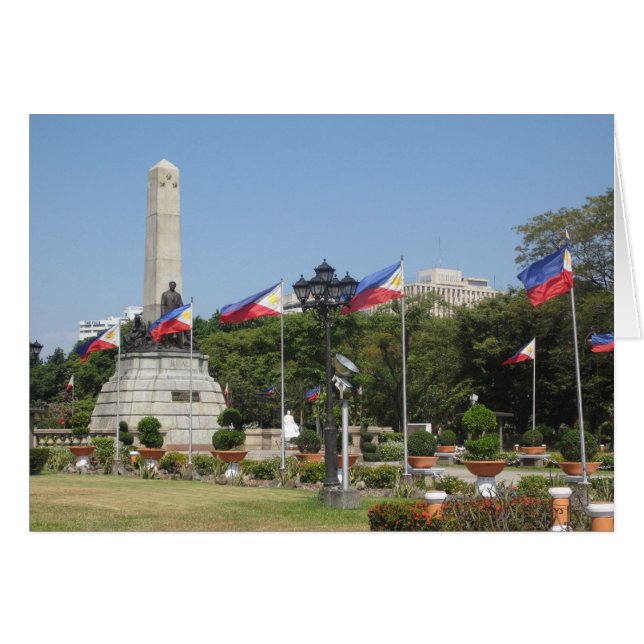 drapeaux du monument de rizal (Devant horizontal)