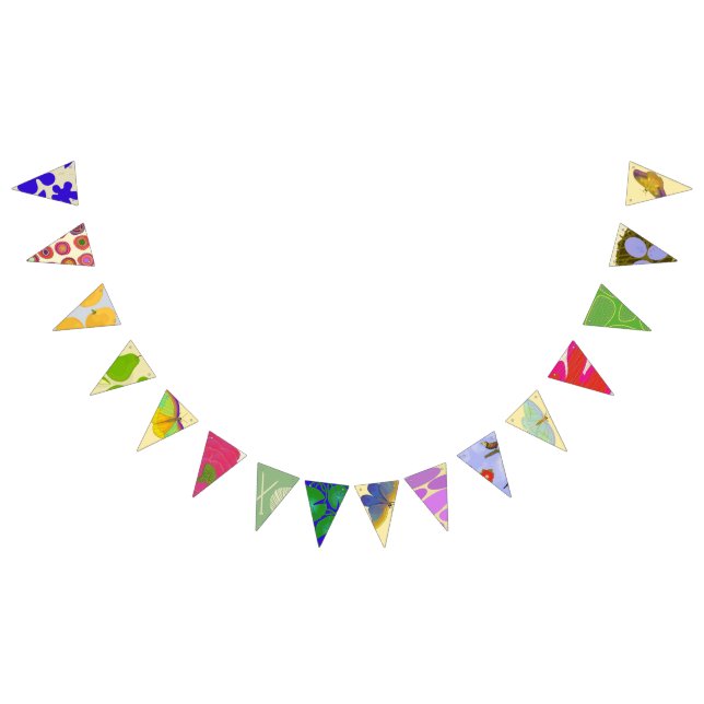 Drapeaux multicolores pour guirlande (Tout)