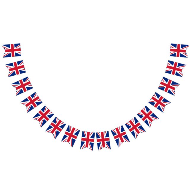 Drapeaux Union Jack, Bandeau de Bunting / Royaume- (Tout)