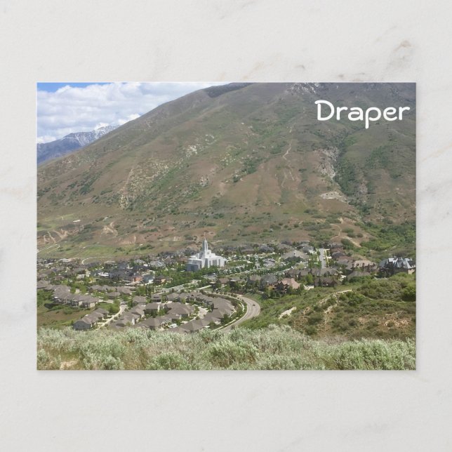 Draper Temple - Utah Postkarte (Vorderseite)