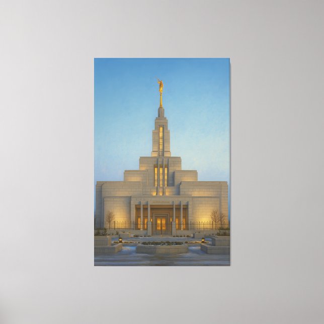 Draper Utah Temple Painting™ LDS Wall Art Leinwand (Vorderseite)