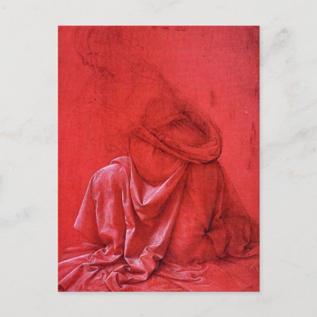 Draperstudie Postkarte (Vorderseite)