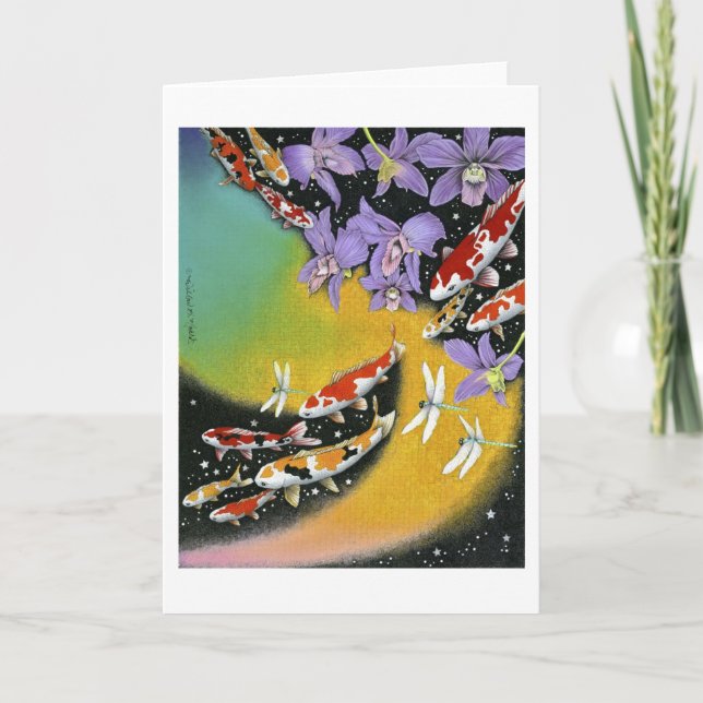 Draquelly Dream VIII (Dawn in the Fish Pond) Karte (Vorderseite)
