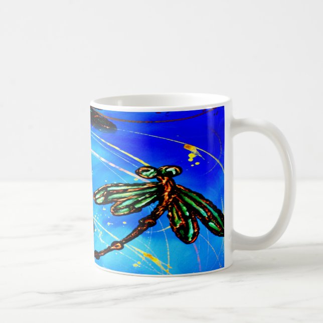 Draquelly Flit Electric Blue Kaffeetasse (Rechts)