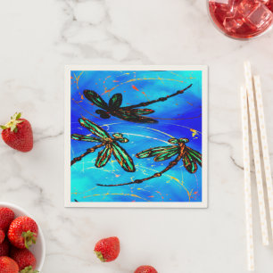 Draquelly Flit Electric Blue Serviette
