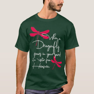 Draquelly for women spiritual faith dragonflies T-Shirt