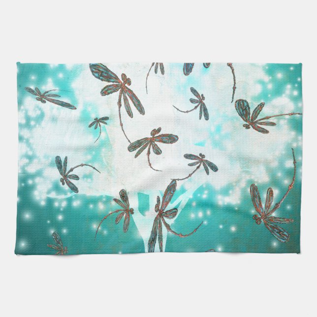 Draquelly Glow Tree Geschirrtuch (Horizontal)