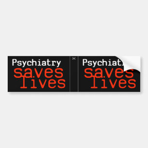 Drastisches Pro-Psychiatrie Abziehbild (2 in 1) Autoaufkleber