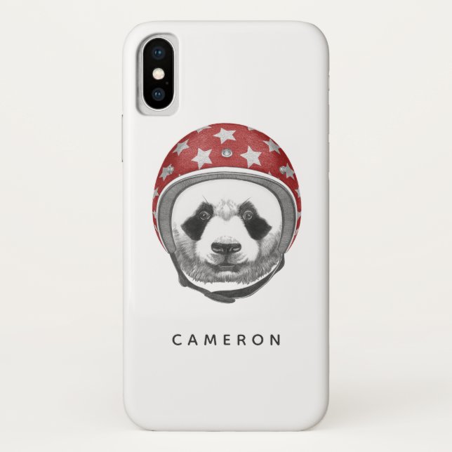 Draufgänger-Panda | addieren Ihren Namen Case-Mate iPhone Hülle (Rückseite)