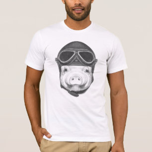 Draufgänger-Schwein T-Shirt