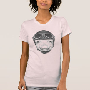 Draufgänger-Schwein T-Shirt