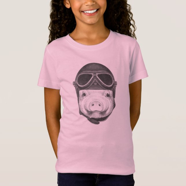Draufgänger-Schwein T-Shirt (Vorderseite)