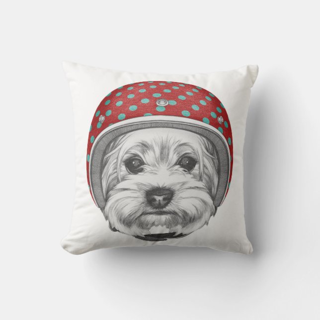 Draufgänger Yorkshires Terrier Kissen (Vorderseite)