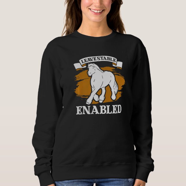 Draught Scotland Horse for Horseback Rider Clydesd Sweatshirt (Vorderseite)