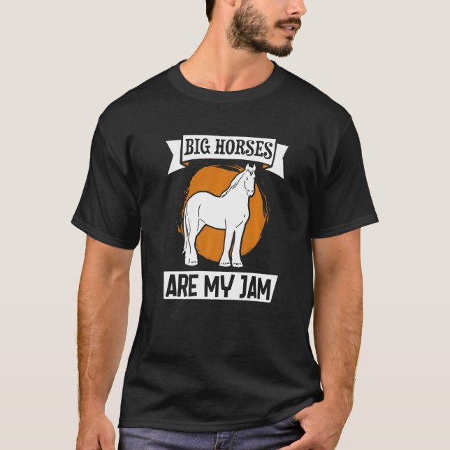 Draught Scotland Horse for Horseback Rider Clydesd T-Shirt (Vorderseite)