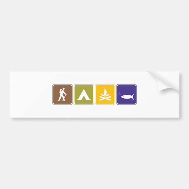 Draußen Autoaufkleber (Vorne)