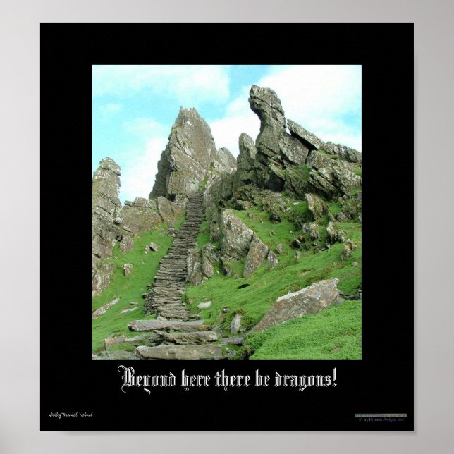 Draußen gibt es Drachen Poster (Vorne)