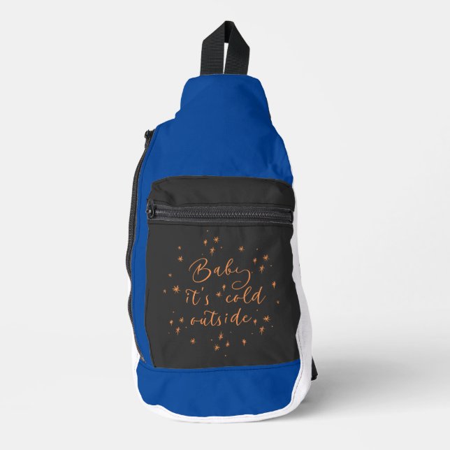 draußen kalt crossbody bag (Vorderseite)