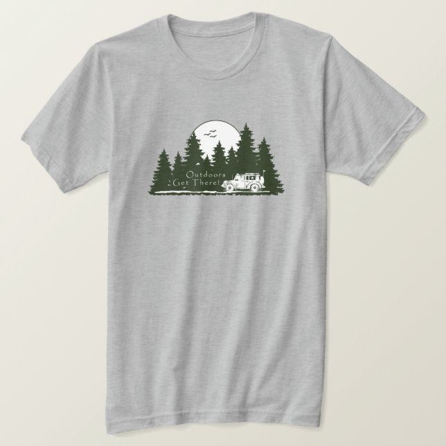 Draußen kommen Sie dorthin! 4x4 G T-Shirt (Design vorne)