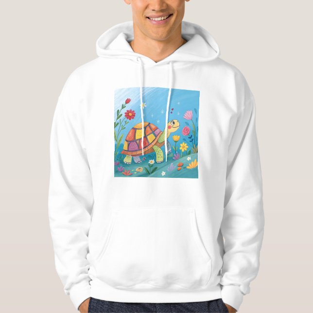 Drawing Baby Turtle Hoodie (Vorderseite)