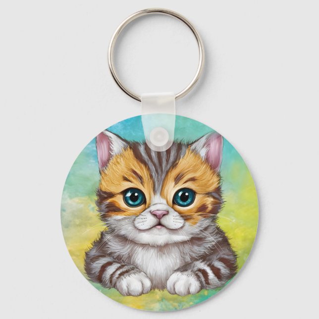 Drawing Cat Schlüsselanhänger (Vorderseite)