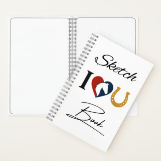 Drawing Sketchbook for Horse Lovers – Blank Pages Notizbuch