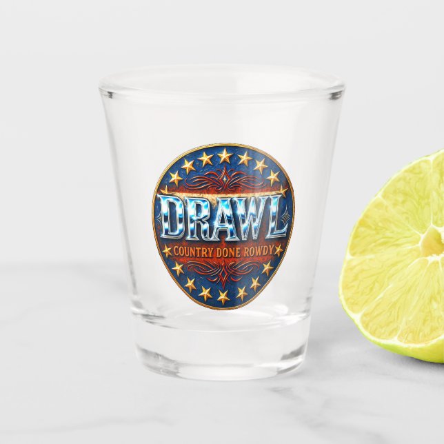 Drawl Shotglas Schnapsglas (Vorderseite)