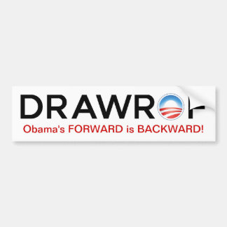 DRAWROF Barack Obama EN AVANT est autocollant