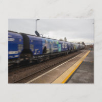 Drax Güterzug passiert Bahnhof Whitley Bridge