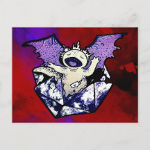Draxolotyl Hatchling Postkarte