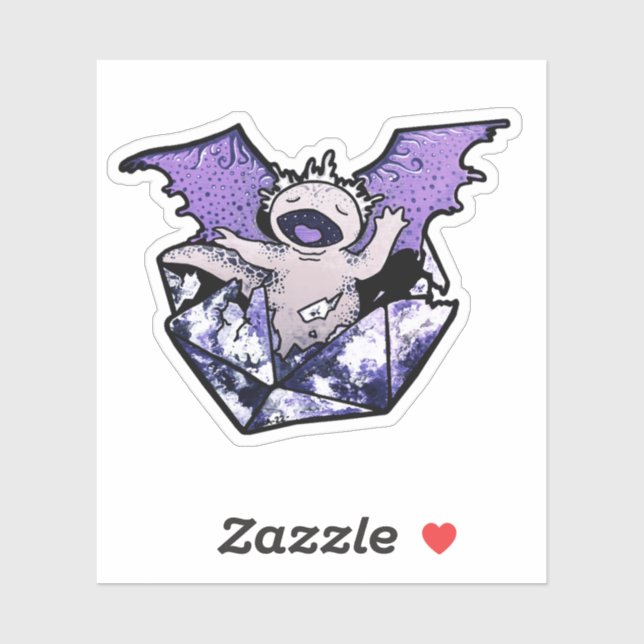 Draxolotyl Hatchling Sticker (Blatt)