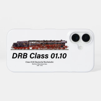 DRB-Baureihe 01.10 Deutsche Reichsbahn-Dampflok iPhone 16 Hülle