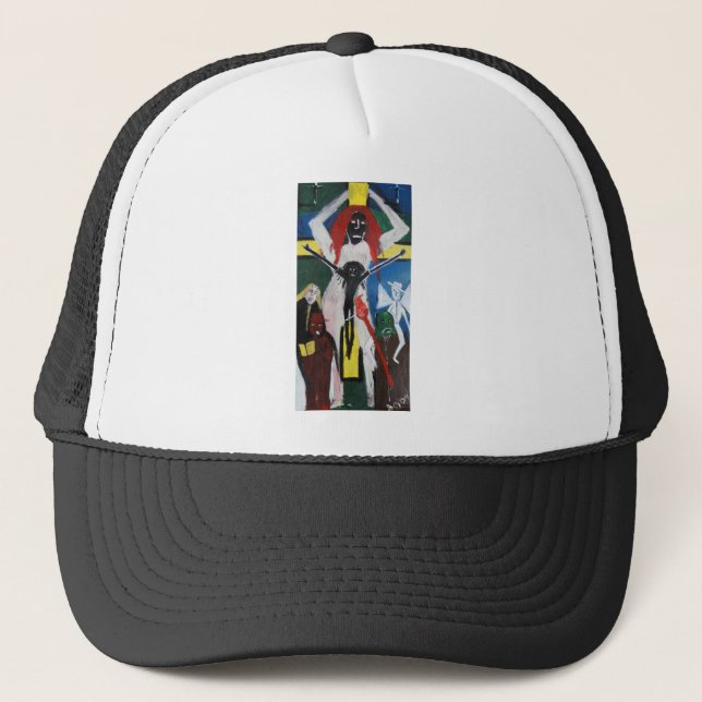 DREAD AS RED HEAD JESUS TRUCKERKAPPE (Vorderseite)
