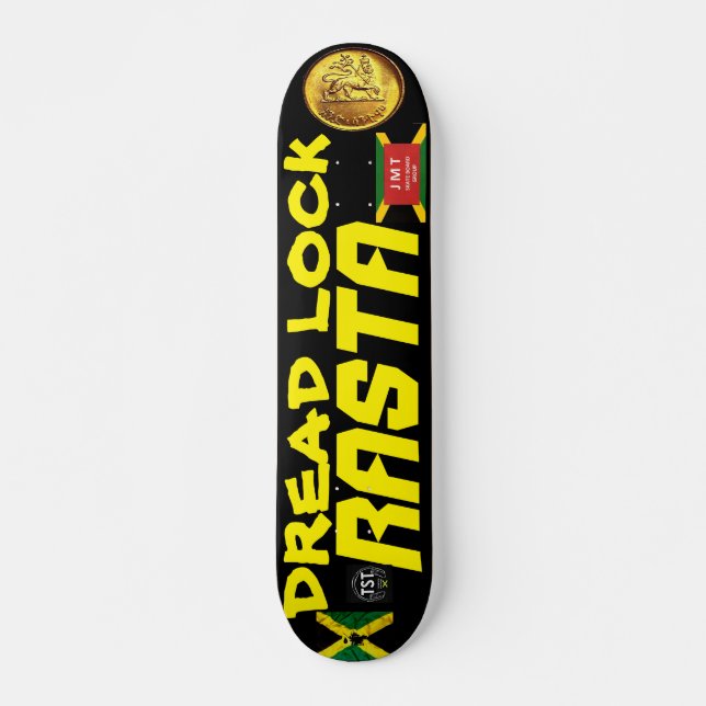 DREAD LOCK RASTA  OFFICIEL Planche de Skateboard 7 (Devant)
