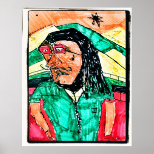 Dread-Profil Zeichnend Poster