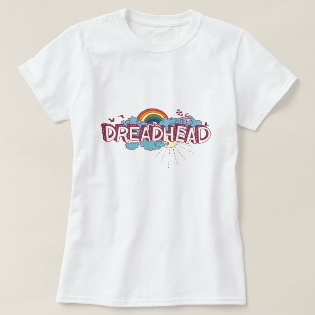 Dreadhead Retro Psychedelic Graphic T-Shirt (Design vorne)